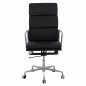 Preview: Bürostuhl Superior aus Aluminiumgestell in schwarz 62x70x115 cm