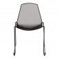 Preview: CHAIR METALLIC BLACK URANIA  56x58,5x86cm