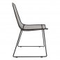 Preview: CHAIR METALLIC BLACK URANIA  56x58,5x86cm