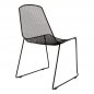 Preview: CHAIR METALLIC BLACK URANIA  56x58,5x86cm