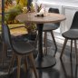 Preview: LEONARDO | Bistro Tischgestell | Schwarz | Fuß: Ø 50 cm | Säule: 10 x 73,5 cm