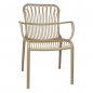 Preview: "Lola" armchair from Polypropylene in beige