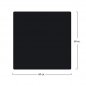 Preview: HPL table top in black color 60x60 cm, thickness 12mm