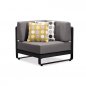 Preview: "NEW POLO" LOUNGESET 4-TEILIG AUS ALUMINIUM UND TEAKHOLZ