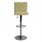Preview: Barhocker mit Metallgestell | In Cremefarbe