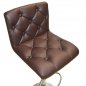 Preview: Barhocker mit Metallgestell braun