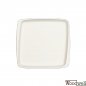 Preview: Square Plate "Bonna Moove" 12 Set  in white Ø28cm-22x20cm