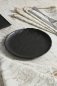 Preview: Flat plate Tognana Vulcania Black Ø21cm 6 set