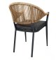 Preview: "Lion" aluminum armchair in wicker design