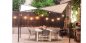 Preview: Terrace covering "Festa" 4m x 4m in black made of aluminum and polyester