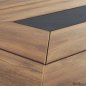 Preview: 7 pcs. Aluminum dining table set in gray color