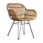 Preview: "Malibu" Sessel aus Wicker natürlich