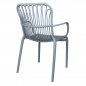 Preview: "Lola" armchair from Polypropylene in blue
