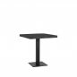 Preview: Restauranttisch 70x70x78 cm aus schwarzem Mangoholz