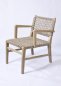 Preview: AEGEAN Lounge-Sessel aus Teakholz und synthetischem Rattan 62x73x74H