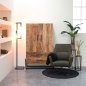 Preview: Cupboard Bolivia 2 doors 100x40x160 cm rough mango wood | Black metal