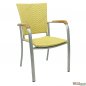 Preview: ARUBA Aluminium Stapelsessel in Honig