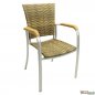 Preview: ARUBA Aluminium Stapelsessel in Elfenbein