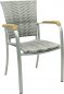 Preview: ARUBA Aluminium Stapelsessel in Granit