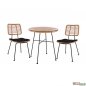 Preview: Allegra Set Wicker in Farbe beige und schwarz.