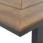 Preview: Aluminium Esstisch-Set 7 Stk. in grauer Farbe