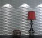 Preview: "Basket" wall panels in white - 1 square meter