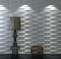 Preview: "Basket" wall panels in white - 1 square meter