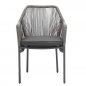 Preview: Outdoor Sessel "Baleric" made of Aluminum and soldered in color 68x81,5x48x57 cm stackable