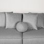 Preview: 4-seater sofa "Flori" in grey Boucle