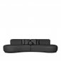 Preview: 4-Sitzer Sofa "Mori" in anthrazit Boucle