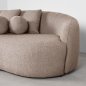 Preview: 3 seater sofa "Nesso" in brown boucle