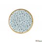 Preview: Bonna Calif white and blue with floral design 12 set 23 cm