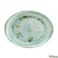 Preview: Bonna Odette Olive Teller Platte Oval 12 Set grün 25 cm