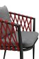 Preview: Outdoor chair Krosima Red W57 x D61 x H77 cm