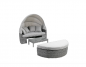 Preview: " Daybed" Sonneninsel, Rund-Lounge, 1 Sofa mit klappbarem Dach, 1 Hocker und 1 Tisch.