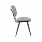 Preview: Esszimmerstuhl Lux 49x60x87 cm Zinkgewebe | Schwarzes Metall