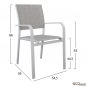Preview: Esstisch-Set 7 Stk. in weißer Farbe mit Polywood Tischoberfläche + Eros Sessel