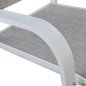 Preview: Esstisch-Set 7 Stk. in weißer Farbe mit Polywood Tischoberfläche + Eros Sessel