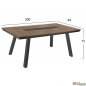Preview: Esstisch-Set 7 Stk. | Tisch Polywood und Aluminiumrahmen | 6 Sessel aus Aluminiumrahmen professionelle Spezifikationen mit grauem Rahmen und schwarzem Textline-Sitz