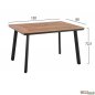 Preview: Dining table set made of polywood and armchair in color gray