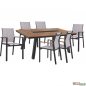 Preview: Dining table set in gray