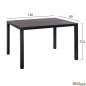 Preview: Esstisch Set und Sessel aus Aluminium in Farbe Anthrazit
