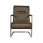 Preview: "Jim" armchair with armrests in army green
