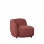 Preview: Left armchair "Livo" in red boucle