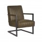 Preview: "Milo" armchair with armrests in army green