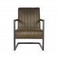 Preview: "Milo" armchair with armrests in army green
