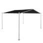 Preview: Terrassenüberdachung "Festa Roof" 4m x 4m in schwarz aus Aluminium und Polyester