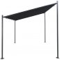 Preview: "Festa Wall" terrace covering 2.85 mx 4 m in black made of aluminum and polyester