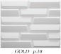 Preview: "Gold" Wandpaneele in Weiß - 1 Quadratmeter