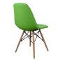 Preview: Stuhl inspiriert Design Eames , Esszimmmerstuhl, kunstleder PU, grün, Woodwell